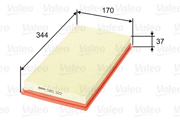 585322 Filtr powietrza VALEO