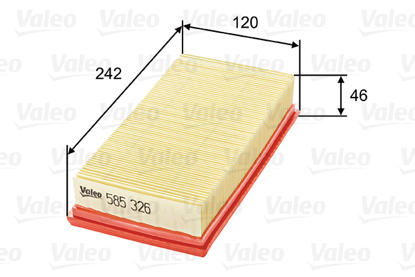 585326 Filtr powietrza VALEO