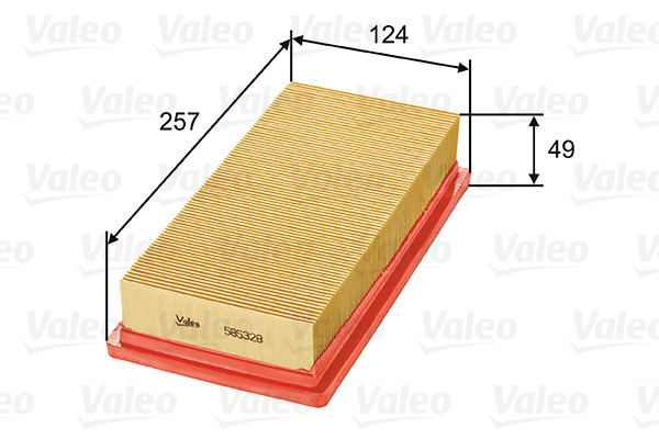 585328 Filtr powietrza VALEO