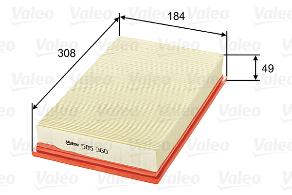 585360 Filtr powietrza VALEO