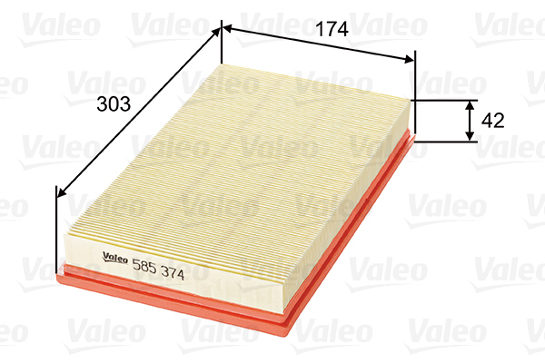 585374 Filtr powietrza VALEO