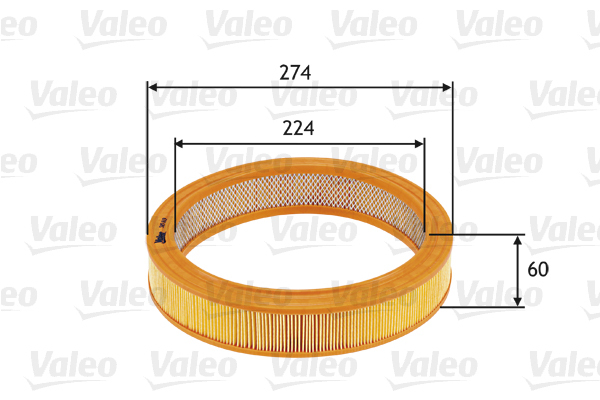 585619 Filtr powietrza VALEO