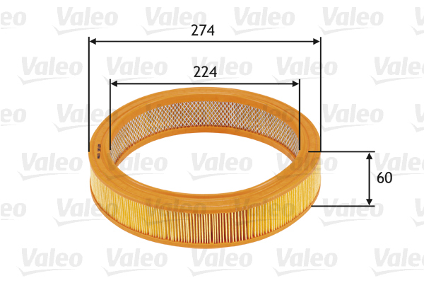 585620 Filtr powietrza VALEO