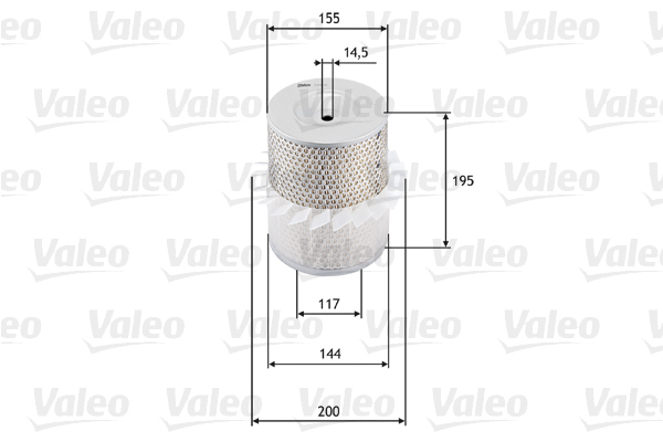 585638 Filtr powietrza VALEO
