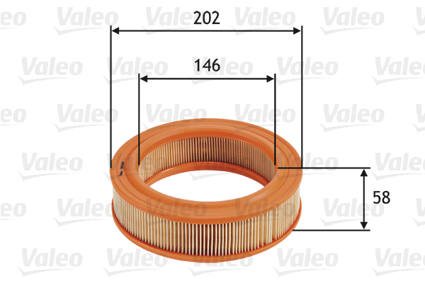 585644 Filtr powietrza VALEO