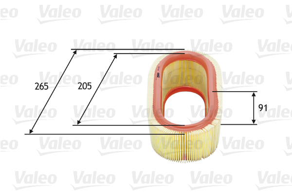 585647 Filtr powietrza VALEO