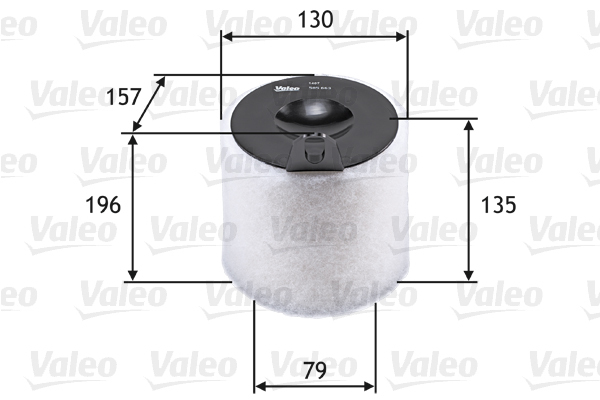 585663 Filtr powietrza VALEO