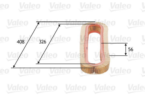 585667 Filtr powietrza VALEO