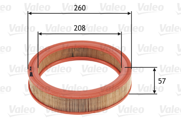 585686 Filtr powietrza VALEO