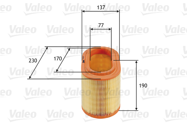 585690 Filtr powietrza VALEO