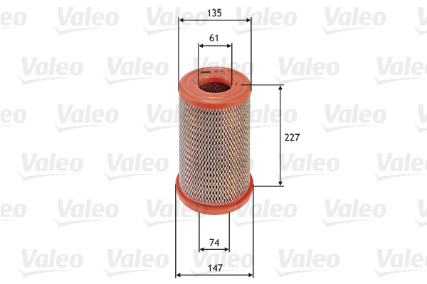 585738 Filtr powietrza VALEO