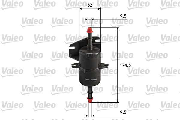 587018 Filtr paliwa VALEO