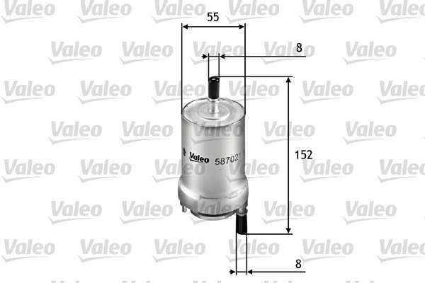 587021 Filtr paliwa VALEO