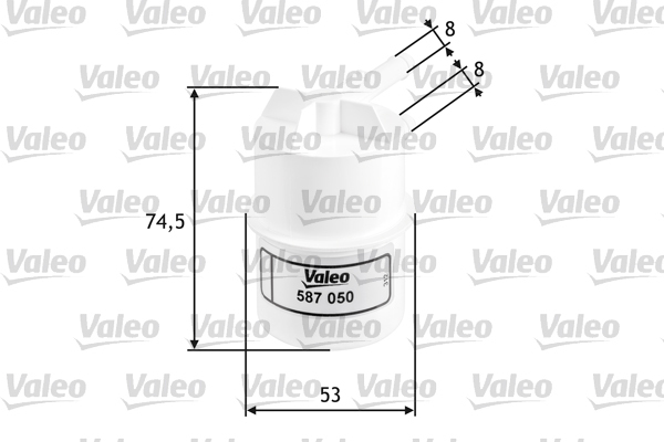 587050 Filtr paliwa VALEO