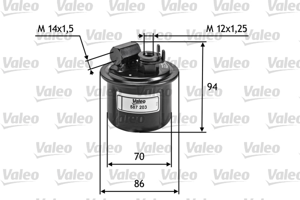 587203 Filtr paliwa VALEO
