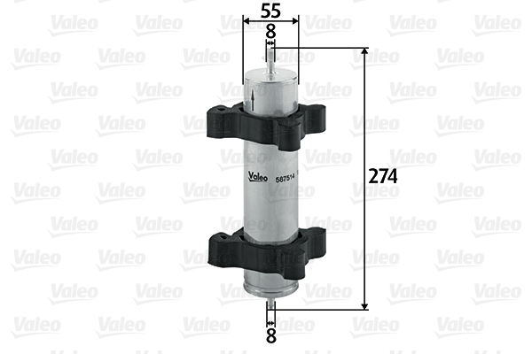 587514 Filtr paliwa VALEO