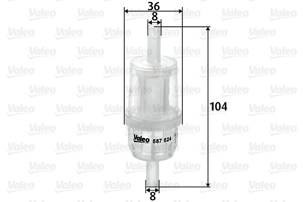 587524 Filtr paliwa VALEO
