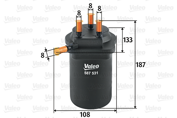 587531 Filtr paliwa VALEO