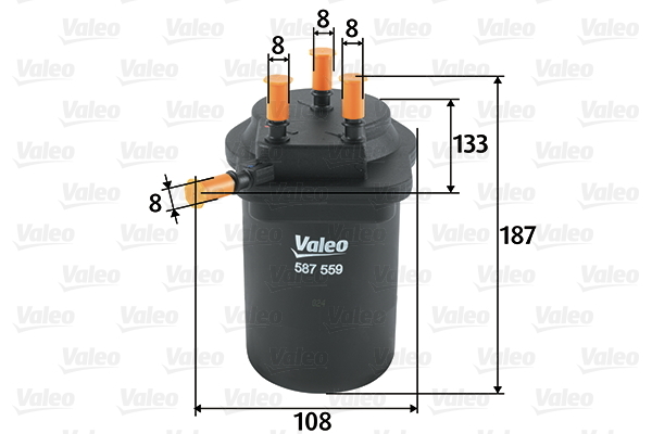 587559 Filtr paliwa VALEO
