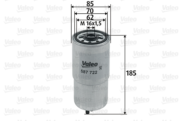 587722 Filtr paliwa VALEO