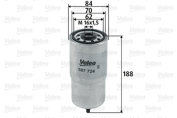 Filtr paliwa 587724 VALEO