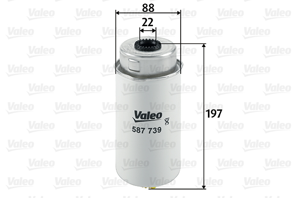 587739 Filtr paliwa VALEO