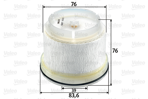 587933 Filtr paliwa VALEO