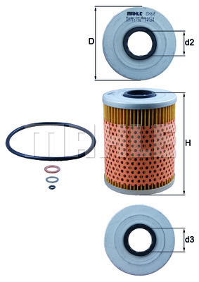 Filtr oleju OX 68D KNECHT