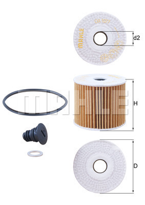 Filtr oleju OX 1077D KNECHT