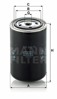Filtr paliwa WK 940/19 MANN-FILTER MANN+HUMMEL GMBH
