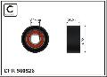 Rolka napinająca paska wieloklinowego500526, CAFFARO w ofercie sklepu e-autoparts.pl 