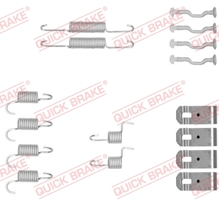 Zestaw akcesoriów, szczęki hamulcowe hamulca postojowego 105-0876 Quick Brake ApS