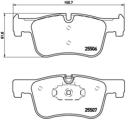 Klocki hamulcowe - komplet P 06 070 BREMBO
