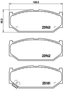 Klocki hamulcowe - komplet P 79 023 BREMBO