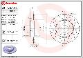 Tarcza hamulcowa, BREMBO XTRA LINE08.7627.1X, BREMBO w ofercie sklepu e-autoparts.pl 
