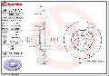 Tarcza hamulcowa, COATED DISC LINE09.5843.31, BREMBO w ofercie sklepu e-autoparts.pl 