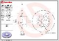 Tarcza hamulcowa09.9609.24, BREMBO w ofercie sklepu e-autoparts.pl 