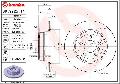 Tarcza hamulcowa, COATED DISC LINE09.9925.11, BREMBO w ofercie sklepu e-autoparts.pl 