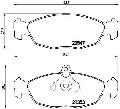Klocki hamulcowe - kompletP 59 011, BREMBO w ofercie sklepu e-autoparts.pl 
