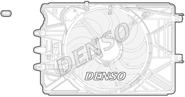 Wentylator, chłodzenie silnika DER09069 DENSO
