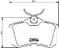 Klocki hamulcowe - kompletMDB3312, MINTEX w ofercie sklepu e-autoparts.pl 