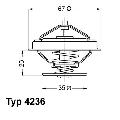 Termostat układu chłodzenia4236.88D, WAHLER w ofercie sklepu e-autoparts.pl 