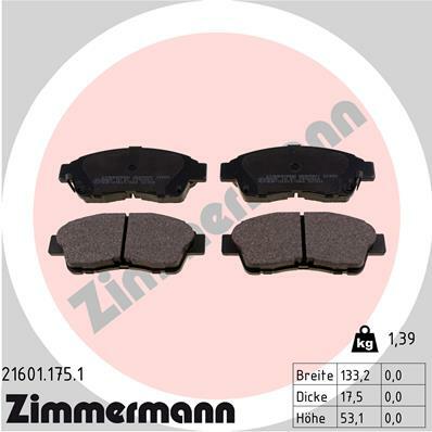 Klocki hamulcowe - komplet 21601.175.1 ZIMMERMANN