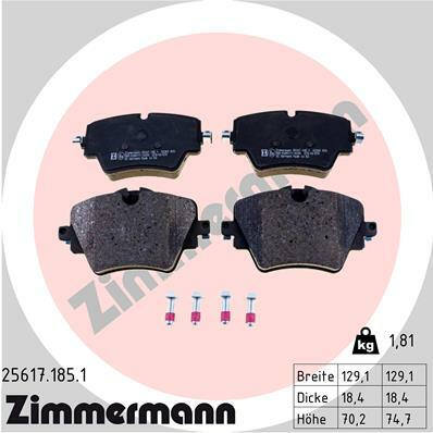 Klocki hamulcowe - komplet 25617.185.1 ZIMMERMANN