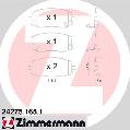 Klocki hamulcowe - komplet24275.165.1, ZIMMERMANN w ofercie sklepu e-autoparts.pl 