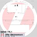 Klocki hamulcowe - komplet24349.175.1, ZIMMERMANN w ofercie sklepu e-autoparts.pl 