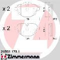 Klocki hamulcowe - komplet24561.175.1, ZIMMERMANN w ofercie sklepu e-autoparts.pl 