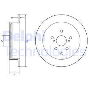 Tarcza hamulcowa BG4919C DELPHI