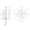 Tarcza hamulcowaBG3034C, DELPHI w ofercie sklepu e-autoparts.pl 